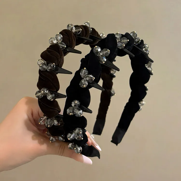 【55cm-65cm】专为大头围定制“爆闪蹦迪珠”倒梳发箍  不易掉 不勒头