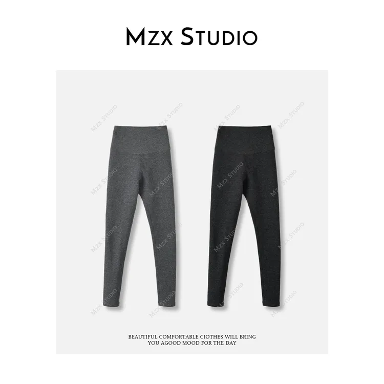 MZX 安第斯山羊绒加厚修身零下自发热外穿打底裤KZ5117-M