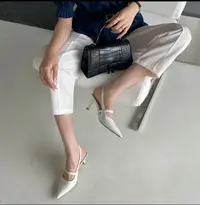 美时尚后空尖头凉单鞋网红名媛气质美3D51-7