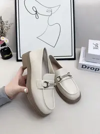 w3818-8厚底乐福鞋女新款秋季软底不累脚一脚蹬小皮鞋