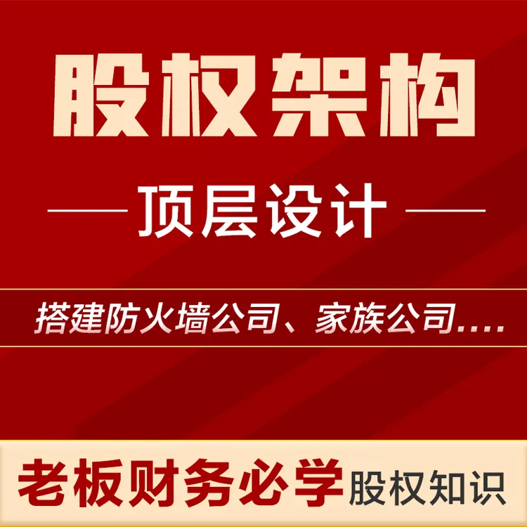 D股权架构搭建顶层设计+股权协议模版+财税直播（张舒甯）