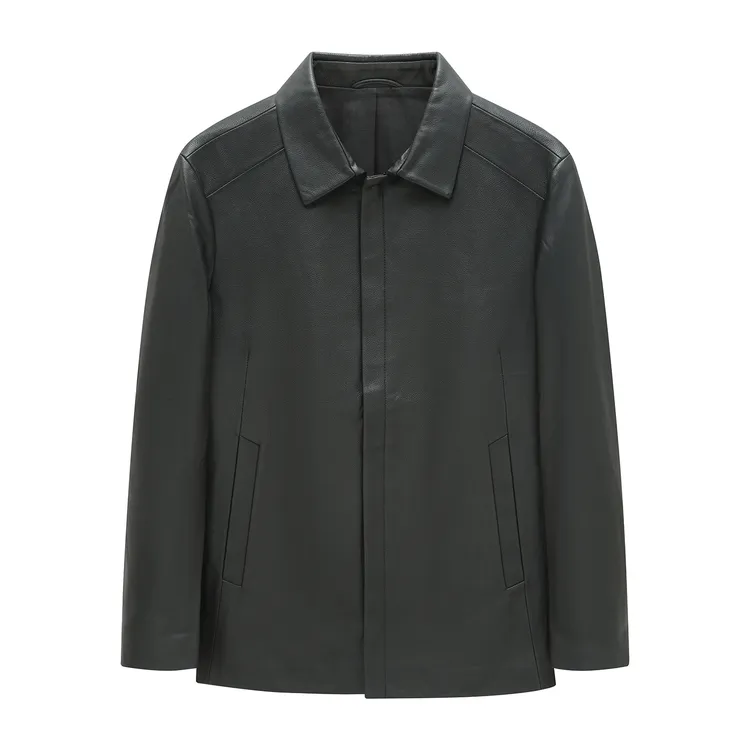 H1272春秋男士皮衣拉链商务休闲外套 时尚都市 105602