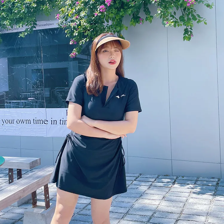 大码游泳遮肉显瘦遮肚连体泳衣女士大码胖裙式保守游泳装游泳保守