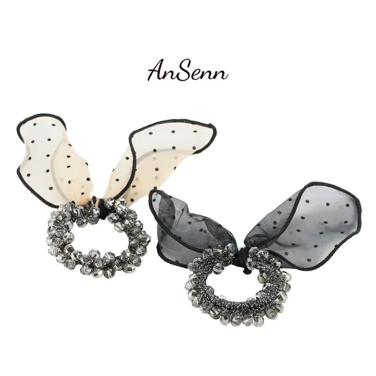 【小魏总珠宝】法式蝴蝶结发圈（6mm）高弹力护发发绳时尚百搭饰品ins