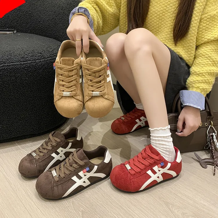 爆款复古卡皮巴拉德训鞋女2025秋季新款百搭运动休闲板鞋泡泡鞋女