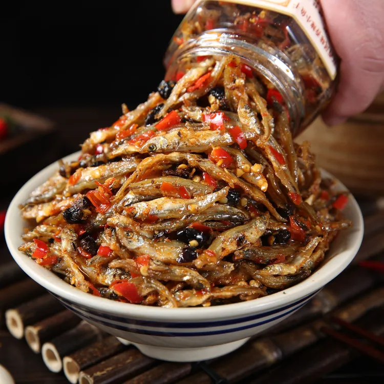 峡香阿杜香辣小鱼干下饭菜自制江西特产零食瓶装小鱼干268克/罐