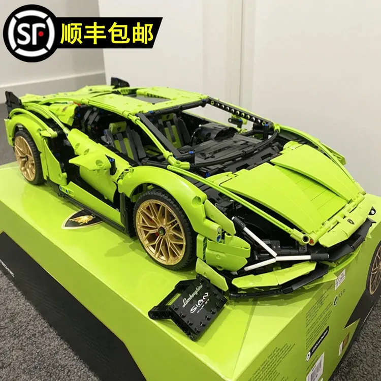 【积木不难专属】1:8兰博基尼积木跑车拼装玩具汽车积木 3696颗粒-1