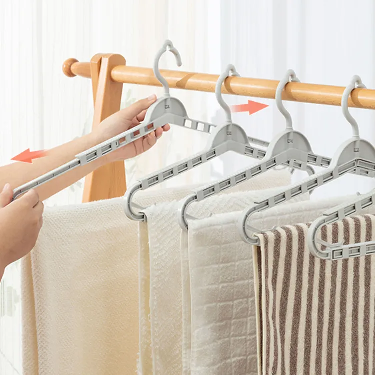 可伸缩大衣架家用晾被子浴巾四件套专用多功能衣撑毛巾床单晾晒架