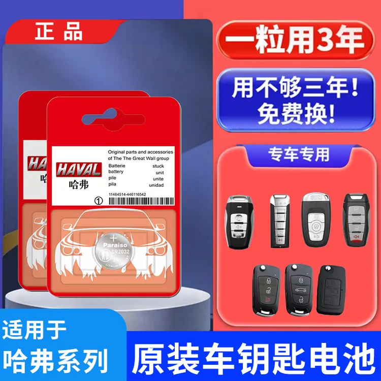 哈弗大狗H6猛龙M6神兽H5赤兔H9F7X汽车遥控器智能钥匙电池H2S酷派