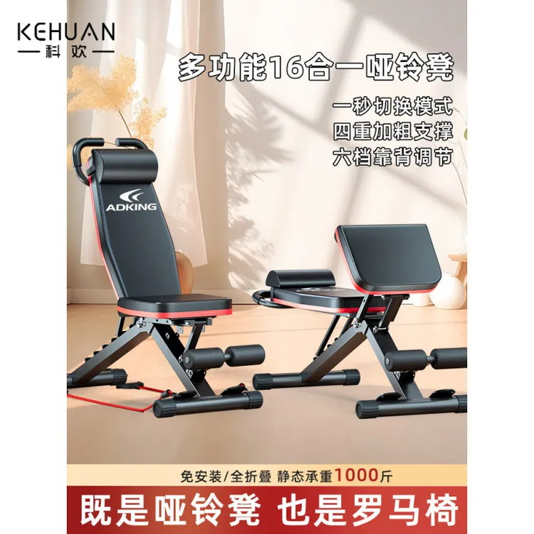 哑铃凳罗马椅卧推男士仰卧起坐辅助器家用健身椅运动器材专业椅子