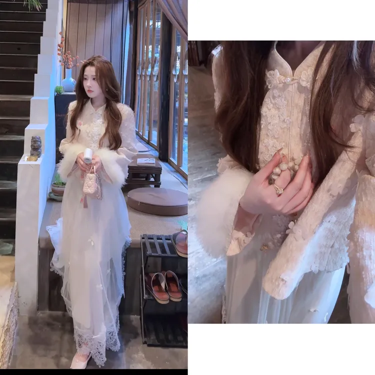【婷婷】《月下洛神》仙系花漾国风短外套 TT2SQTZ2313