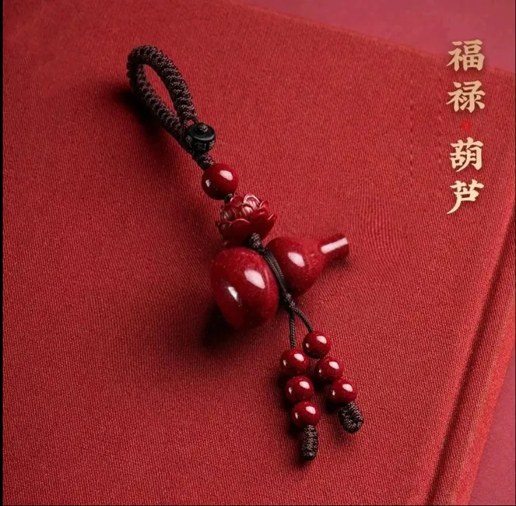 2025年新款  葫芦吊坠钥匙扣歪脖葫芦莲花钥匙扣吊坠挂件