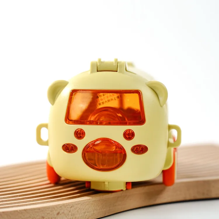 有盖卡通风吸管款带吸管吸管杯喝水杯小汽车可爱多功能便携创意