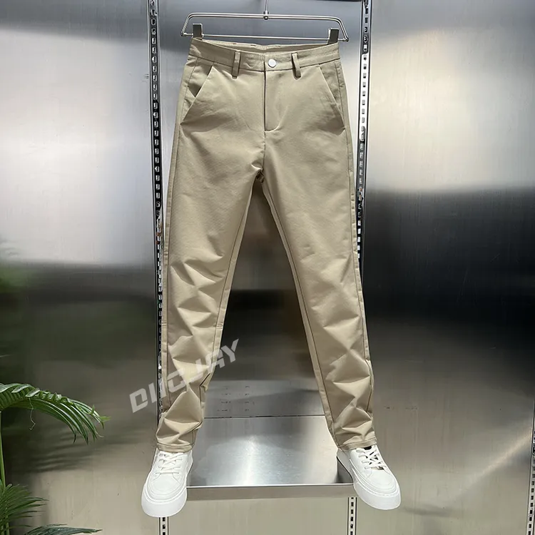 【高品质】早秋新款男士抗皱休闲裤潮流百搭直筒修身弹力大码长裤子