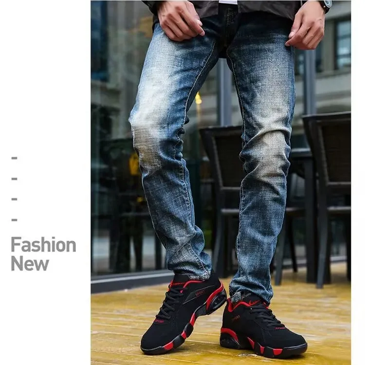 品牌断码2025新款皮面透气休闲运动鞋男时尚百搭男士潮户外低帮鞋