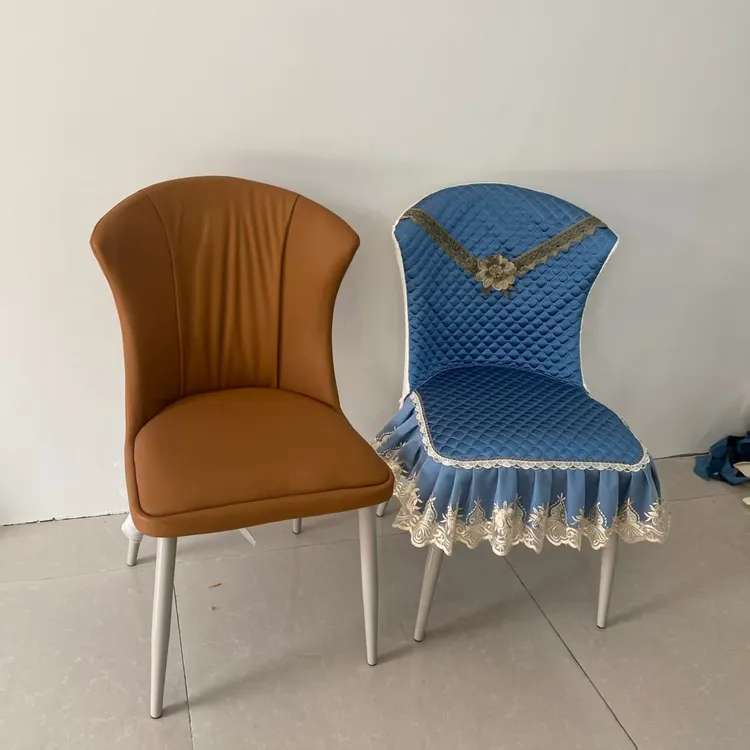 新款牛角弧形椅子套罩全包防滑餐椅套家用靠背一体凳子套餐桌套