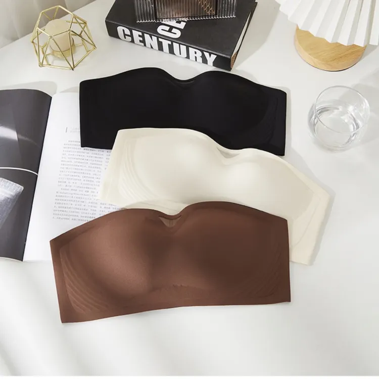 薄款无痕内衣聚拢夏季文胸轻薄透气舒适运动打底美背抹胸性感小胸