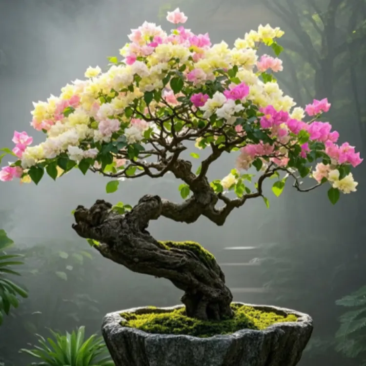 精品岭南年功老桩新手三角梅石楠花盆景（仅供直播间大号盆栽）