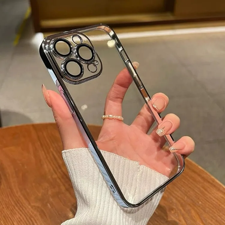 适用iPhone16promax手机壳自带镜头膜苹果透明保护套iPhone保护壳