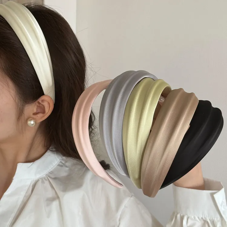 韩国复古小清新奶油色宽边发箍2025新款高颅顶显脸小洗脸女头饰