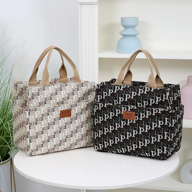 新款加厚布包通勤轻便手提包外出上班日常收纳袋妈咪手拎包大容量