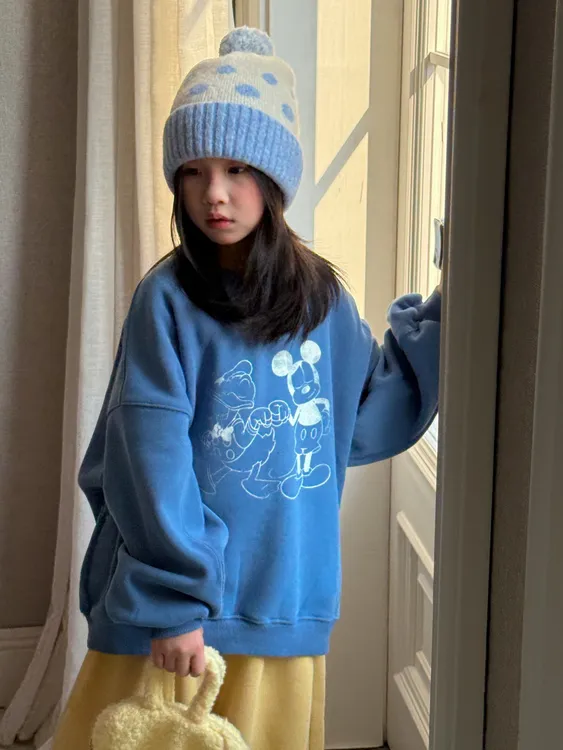 氨基酸原液螯合钙绿植花卉园艺过冬抗逆韩版卡通印花上衣卫衣