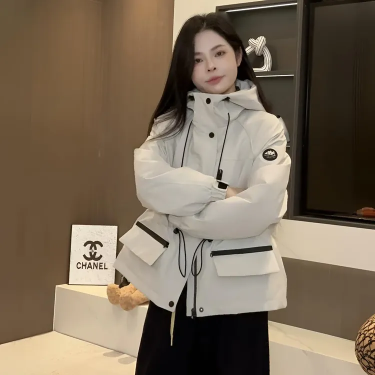 宿慕SUMU韩版羽绒冲锋衣女装95白鸭绒2025冬季秋款羽绒服外套9013