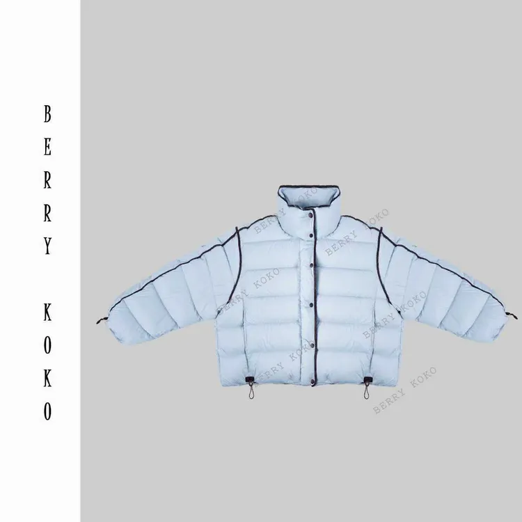 秋冬复古杠条显瘦“排骨款”“新国标”“90白鸭绒”慵懒风羽绒外套W168