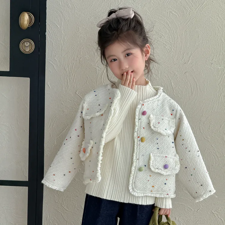 女童外套春秋款2025新款洋气宝宝秋季小香风上衣儿童秋装女孩夹克