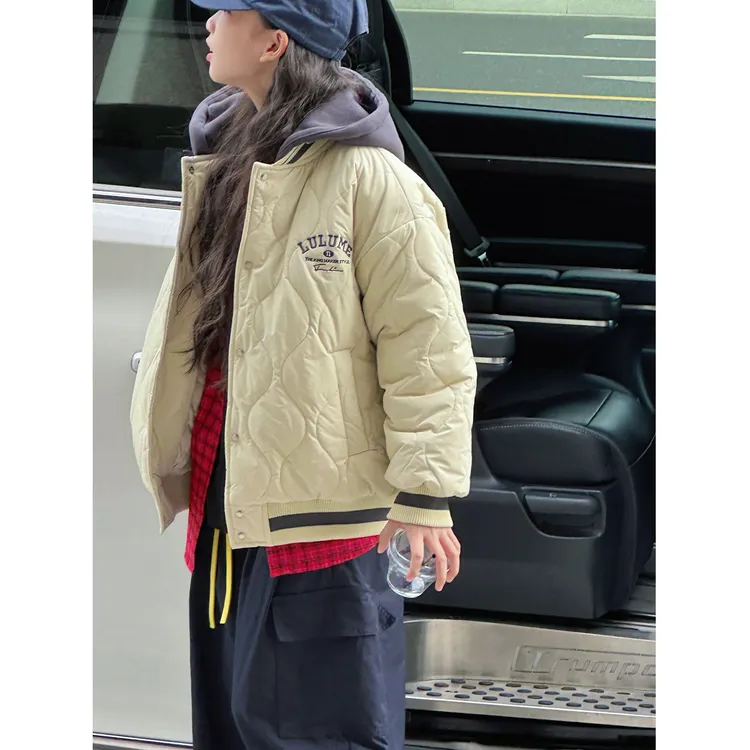 K30153孙小美葫芦格女童外套2025秋冬装新款儿童棒球服连帽上衣