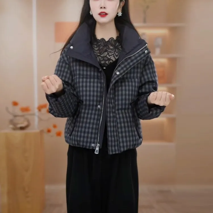 白鸭绒气质加厚保暖羽绒服女士冬季2025新款韩版时尚洋气显瘦外套