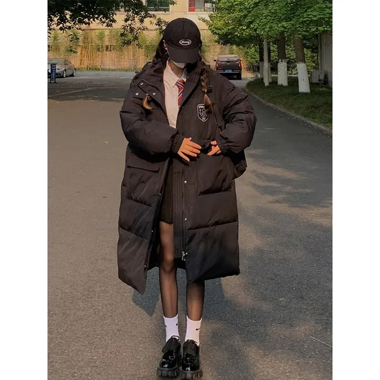 亮秋世羽嘉兴平湖羽绒服反季清仓冬季韩系穿搭套装中长款学院风jk