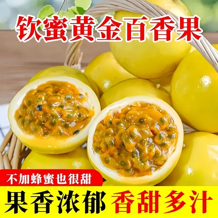 广西钦蜜9号黄金百香果新鲜水果现摘当季整箱香甜多汁产地直发