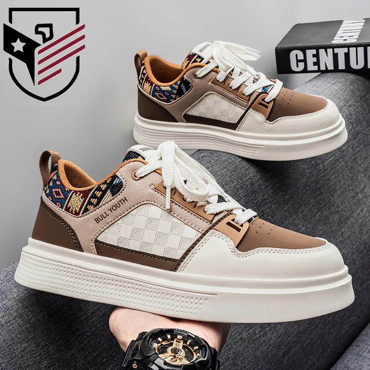 保罗新款男士板鞋休闲鞋青少年百搭潮鞋四季厚底韩版时尚潮流低帮