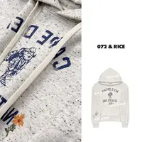 072 & RICE【拉夫熊】棉 秋季休闲连帽抽绳长袖卫衣 31XD36