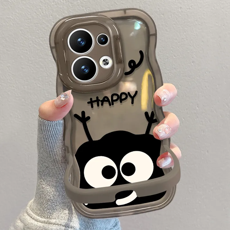 适用于OPPORENO13板凳双支架小煤球全包防摔创意手机壳