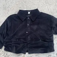 黑色儿童衬衫现货