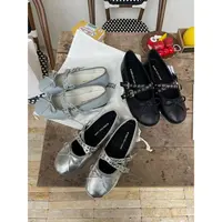 J-5030-8#米町#韩系气质满分修饰腿型蝴蝶结＋柳钉玛丽珍鞋（福利）