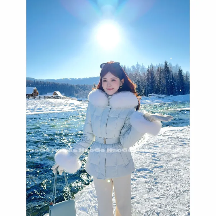 浩哥严选●韩女羽绒HGD5YRF5250A羽绒服预时尚收腰保暖冬季修身款