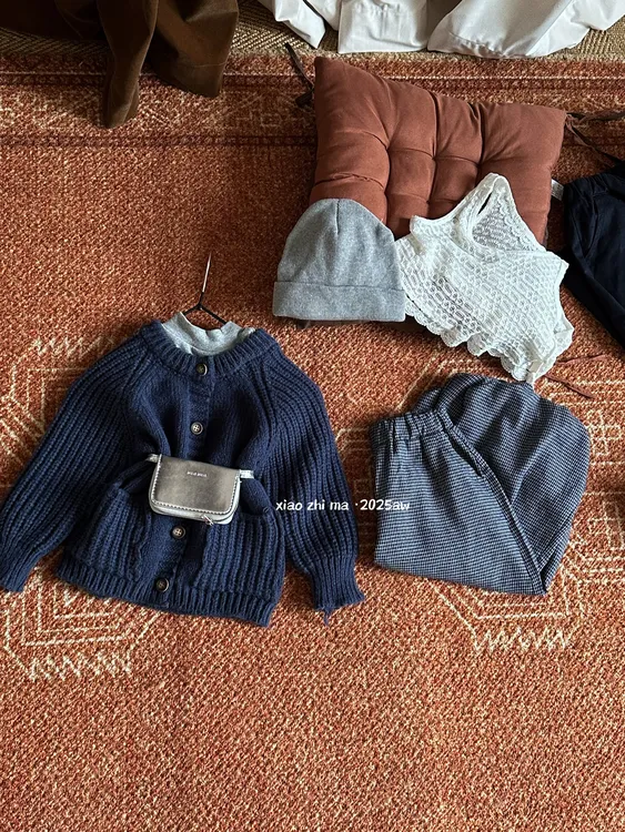 XZM-1713-儿童百搭时尚格子灯笼裤(秋款)