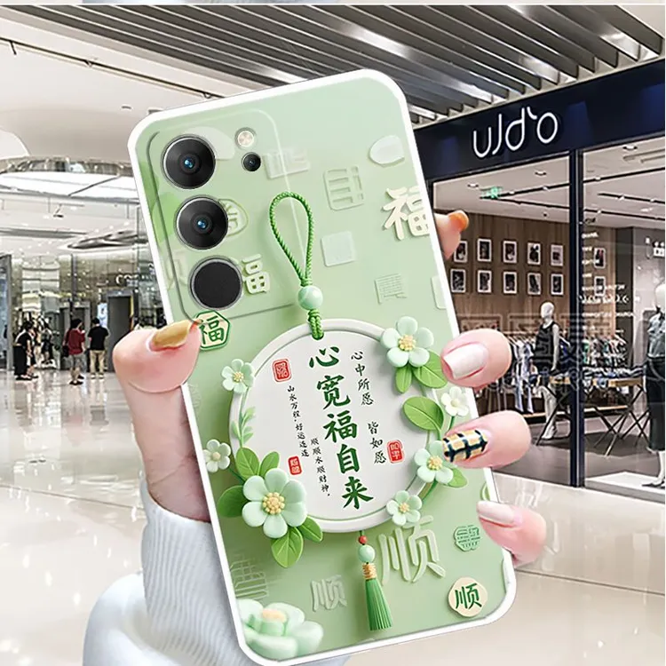 适用VIVOS17pro手机壳V2284A中国风硅胶防摔全包边软壳保护套男潮