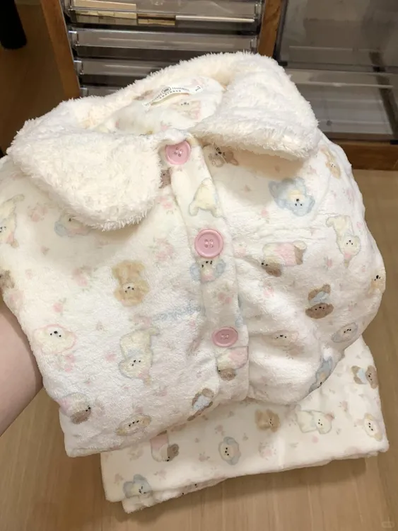 泡芙小狗·软萌少女系睡衣秋冬季可爱娃娃领保暖学生女孩家居服套