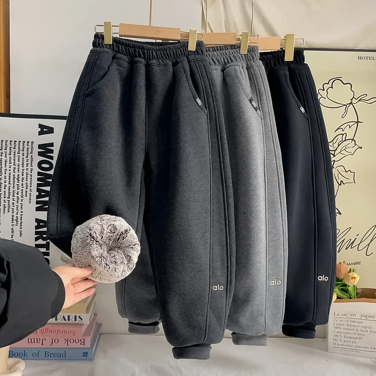 【900克雪貂绒】水洗棉束口25男女童运动裤LenKid-9919