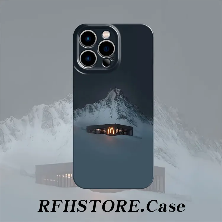 飞虎胜ins风雪山M记适用苹果16菲林手机壳华为P70vivo小米oppo硬