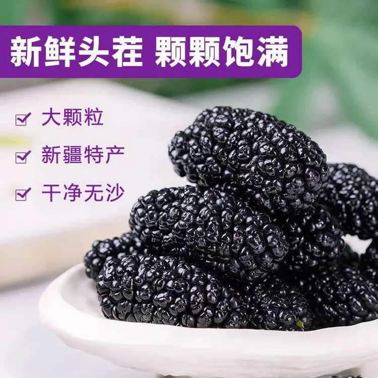 精选大颗粒桑葚干无沙免洗可泡水泡酒直发零食新疆桑椹