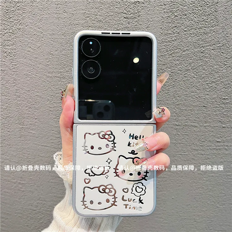 金属折叠镜面适用华为pocket/OPPO/VIVO/小米/三星手机保护壳防摔