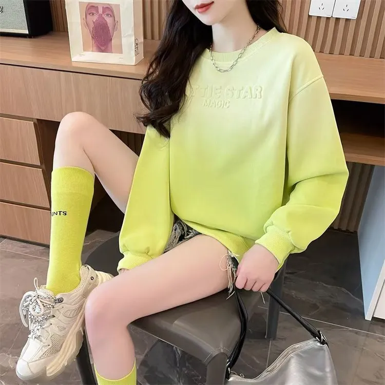 二大娘服饰【001-010】长袖时尚百搭宽松韩版网红休闲