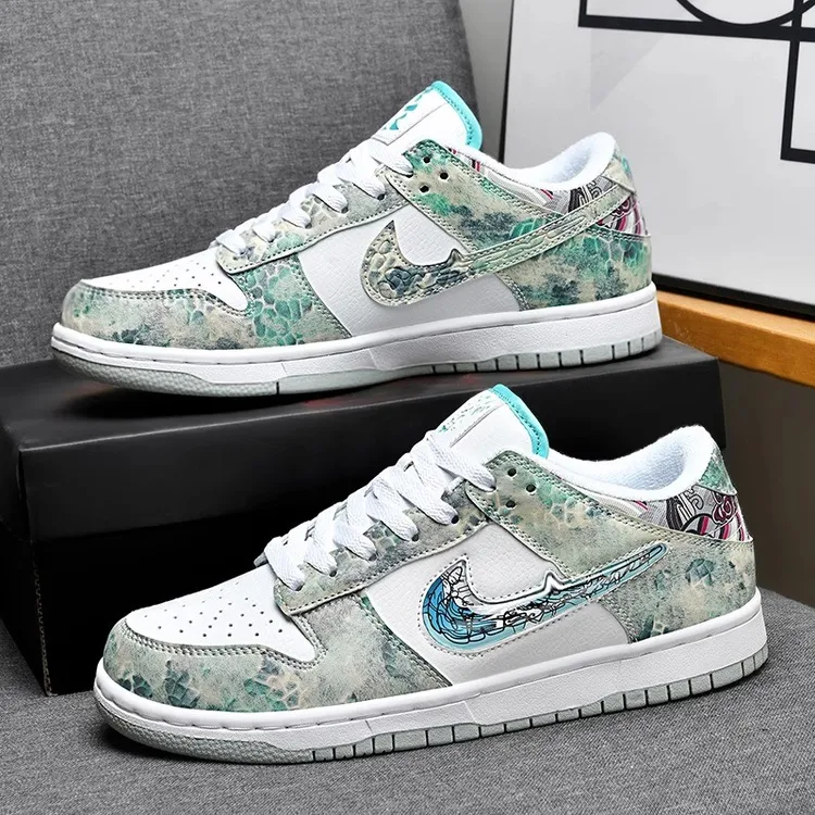 aj男鞋龙年限定敖丙三太子男款dunk黑白熊猫板鞋联名aj1低帮女鞋