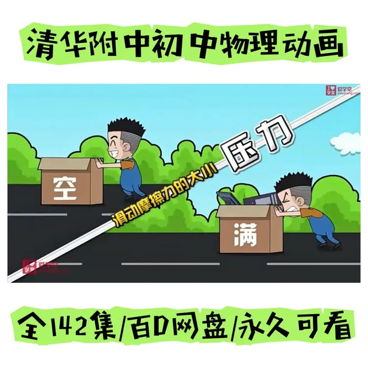 清华附中人教版初中物理八九年级爆笑课堂物理合集142讲动画物理