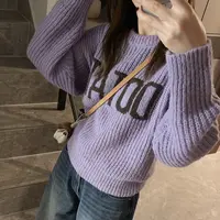 舟舟 【泡泡袖毛衣】毛衣设计感秋冬慵懒风长袖时尚休闲百搭